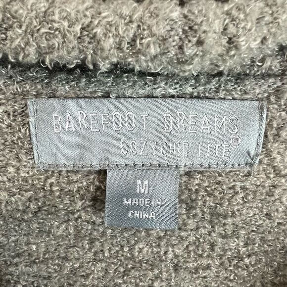 Barefoot Dreams Women's Cardigan M Green Open Front Long Sleeve Casual - Picture 4 of 7